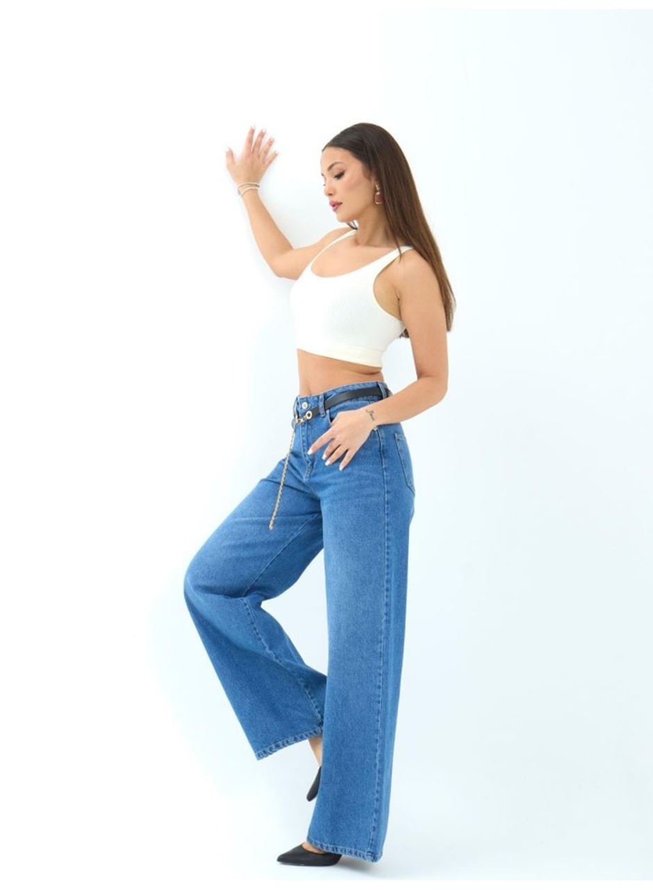 7398 KOT PANTOLON-MAVİ