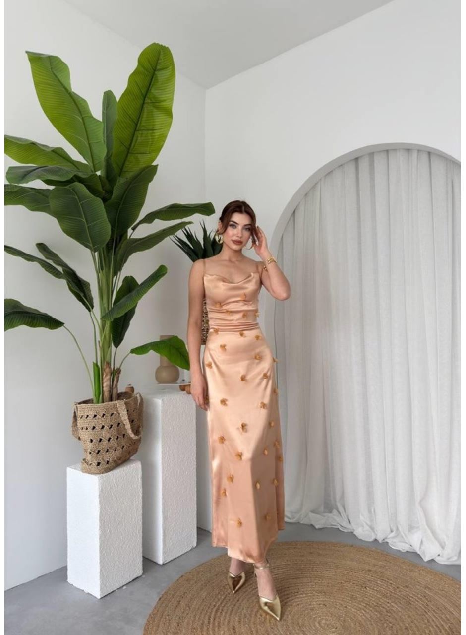 Dora Çiçek Detaylı Elbise