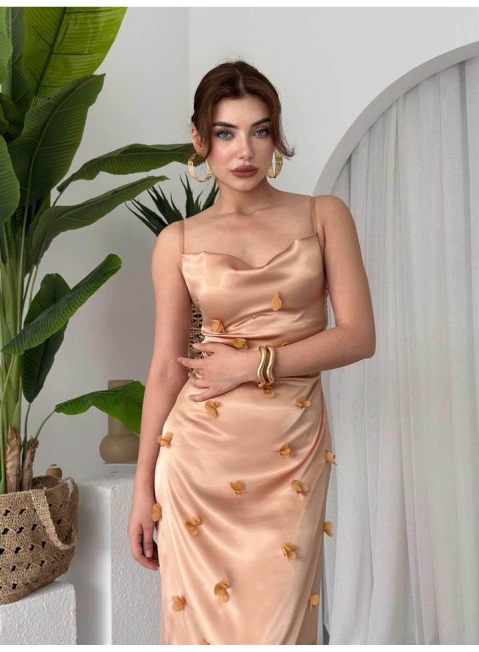 Dora Çiçek Detaylı Elbise