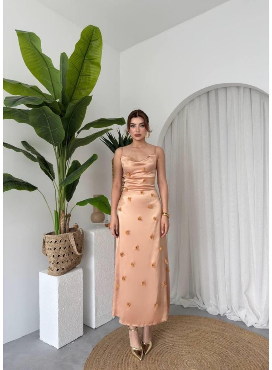 Dora Çiçek Detaylı Elbise