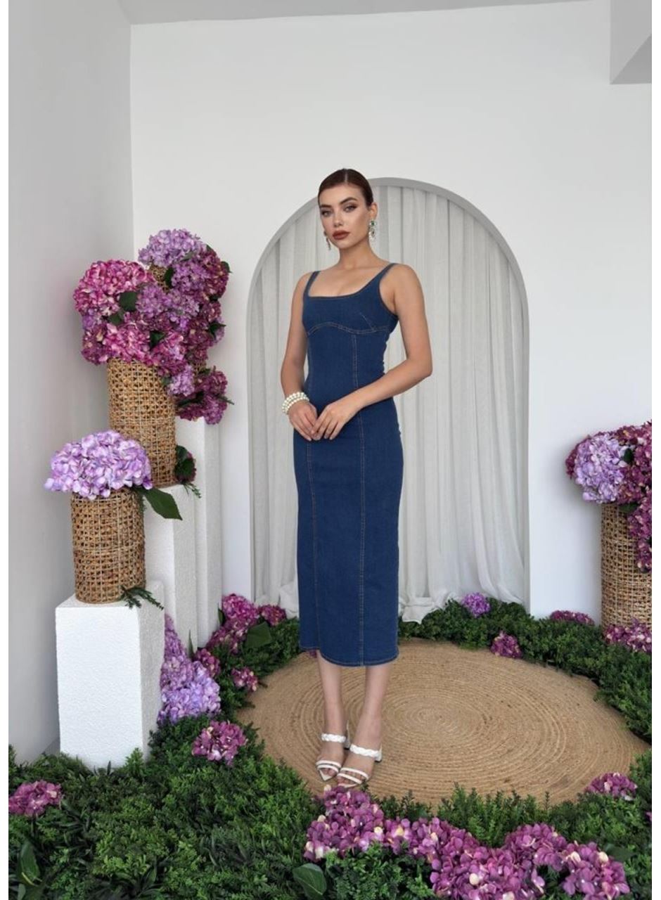 Tuna Denim Elbise