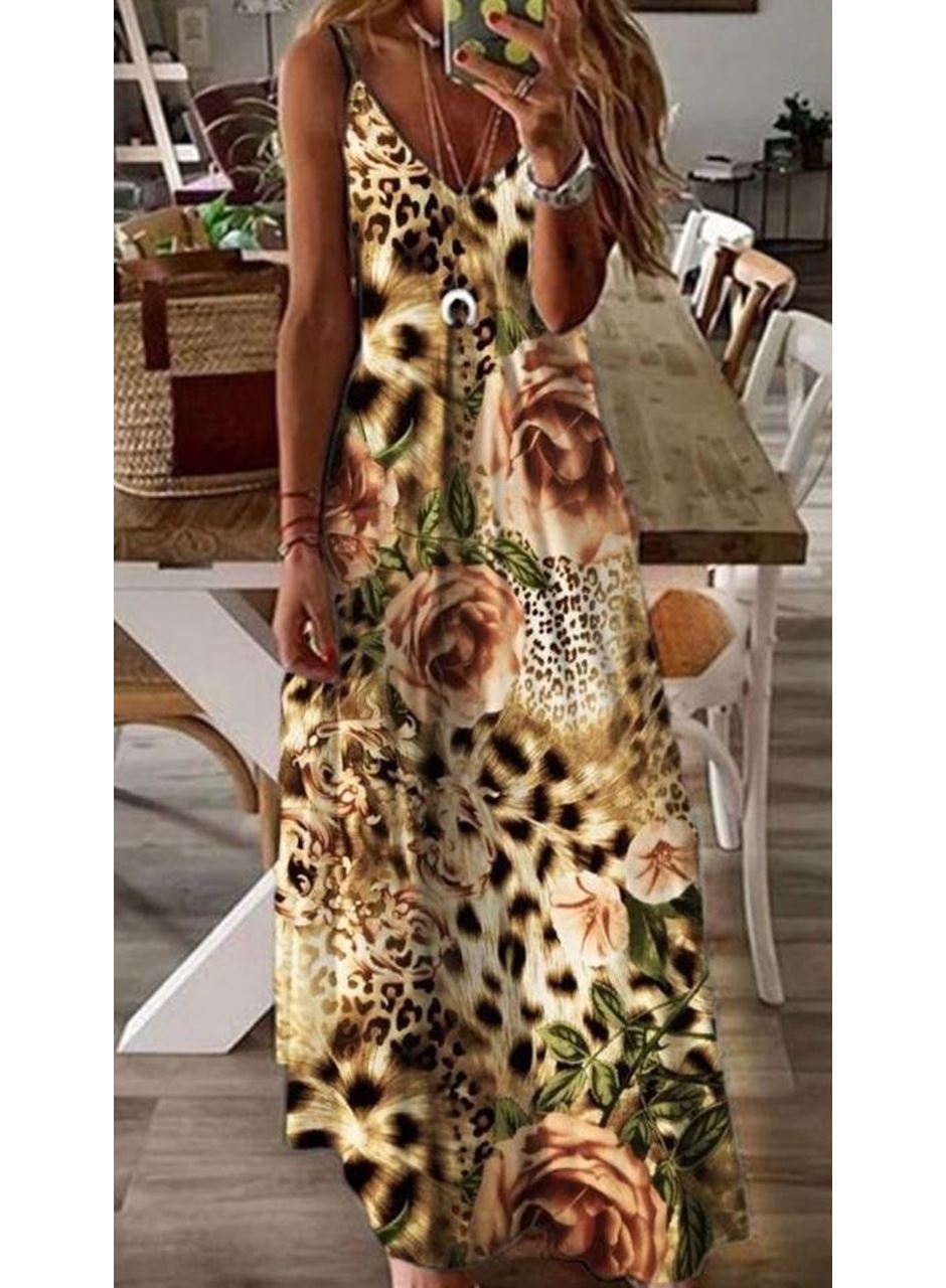 Kadın Suprem Kumaş Dijital Baskılı Elbise