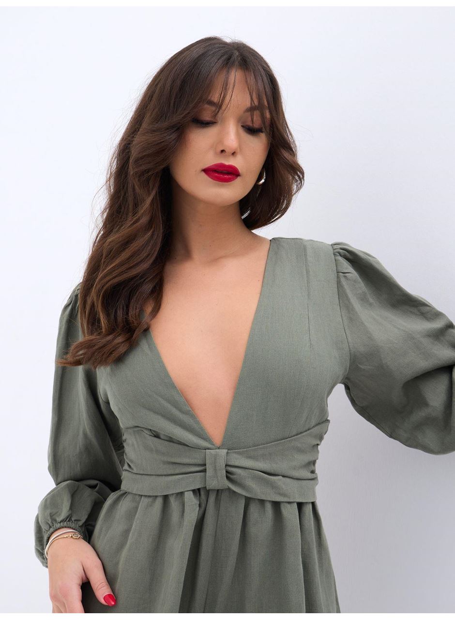 6528 TULUM ELBİSE-HAKİ