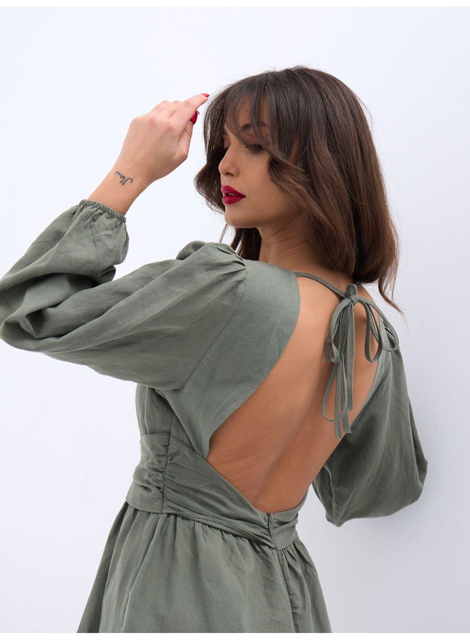 6528 TULUM ELBİSE-HAKİ