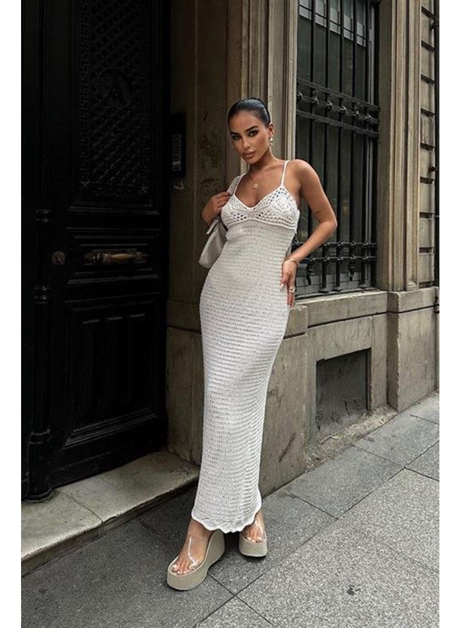 Artesmis Askılı Ajurlu Elbise 2773