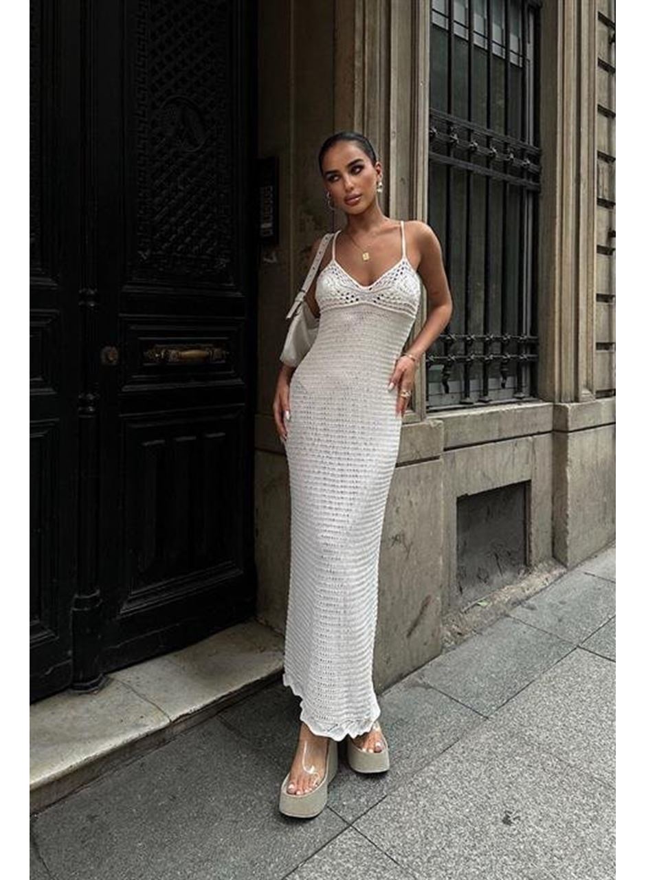 Artesmis Askılı Ajurlu Elbise 2773