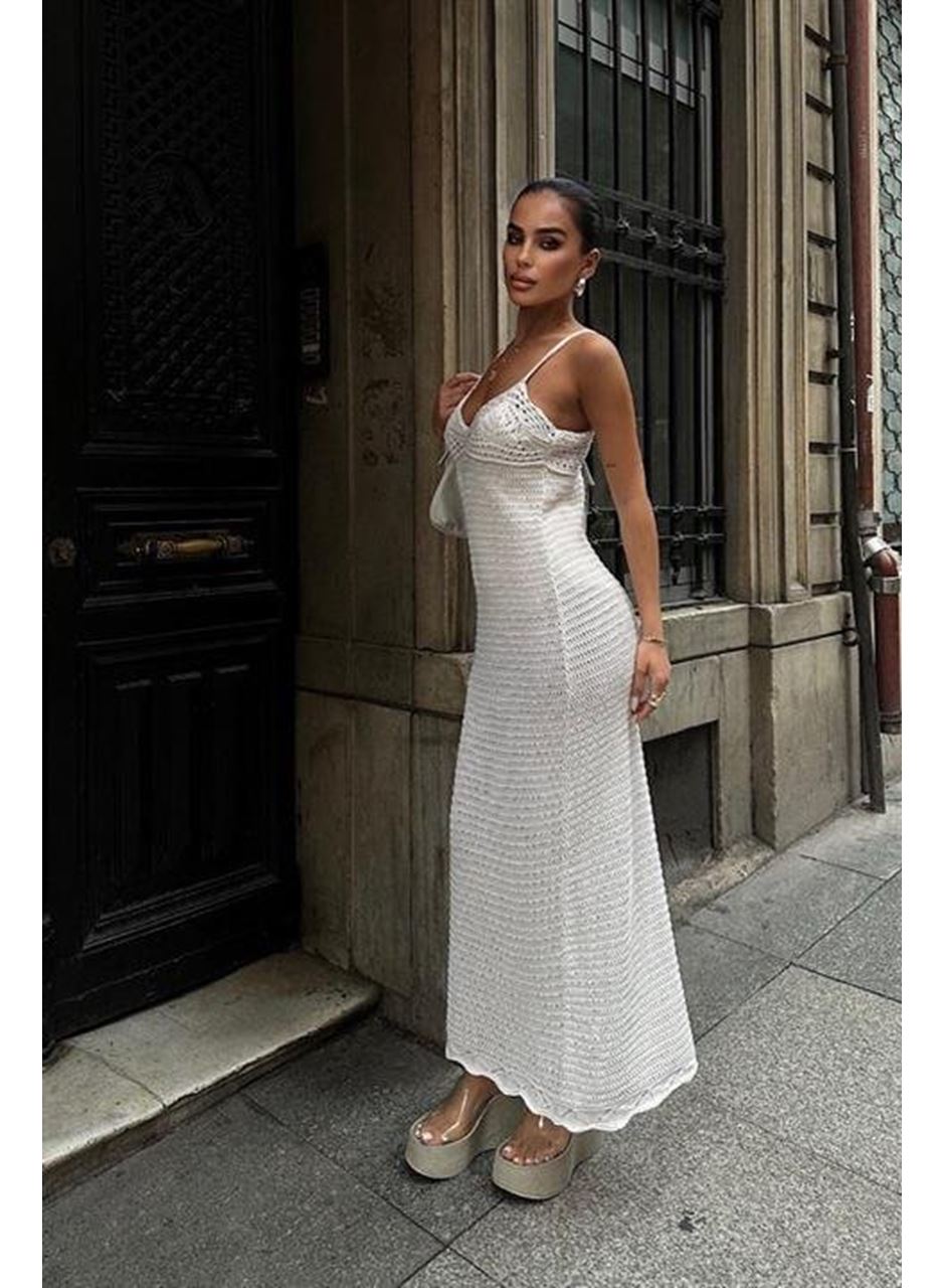 Artesmis Askılı Ajurlu Elbise 2773