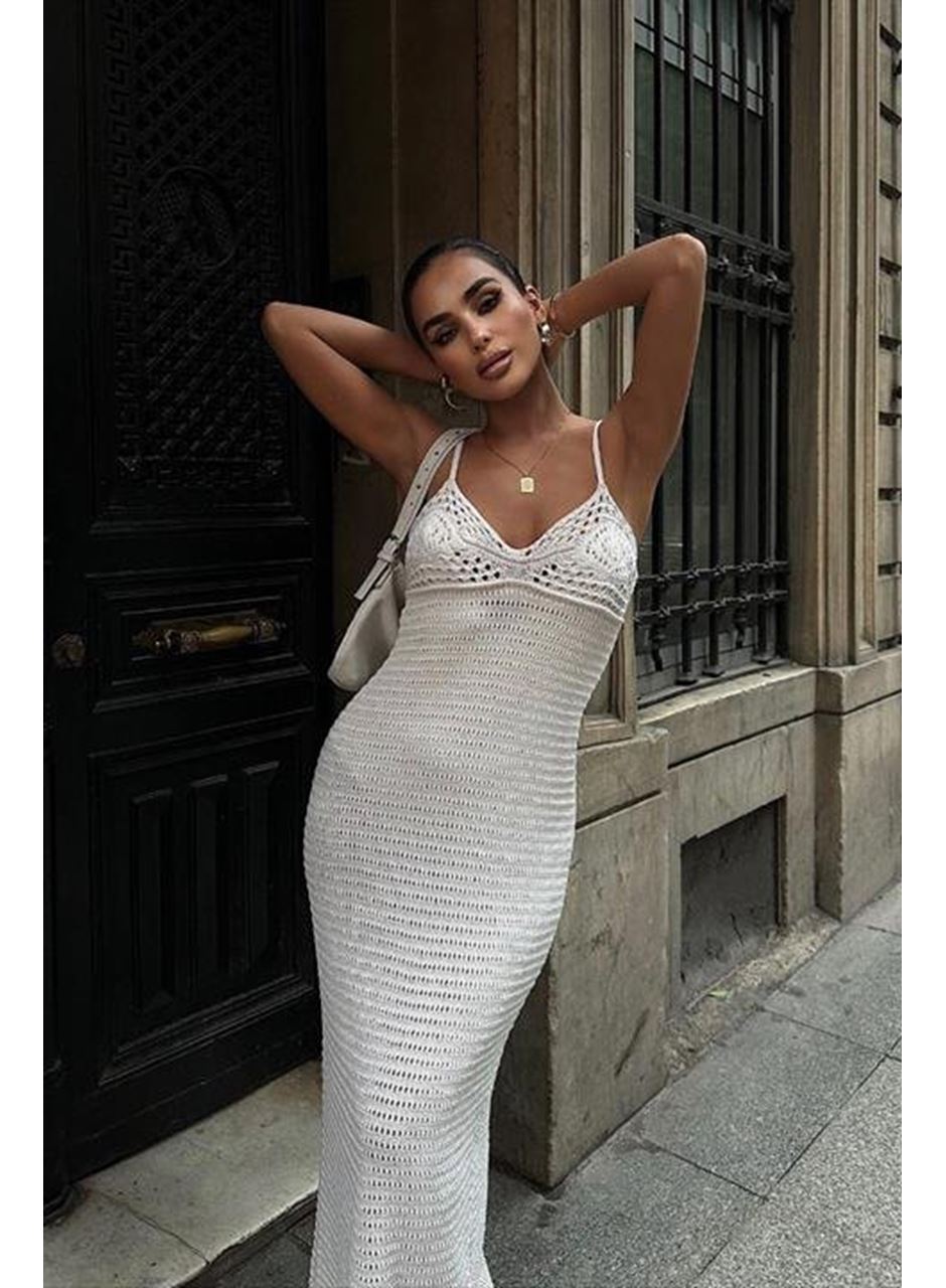 Artesmis Askılı Ajurlu Elbise 2773