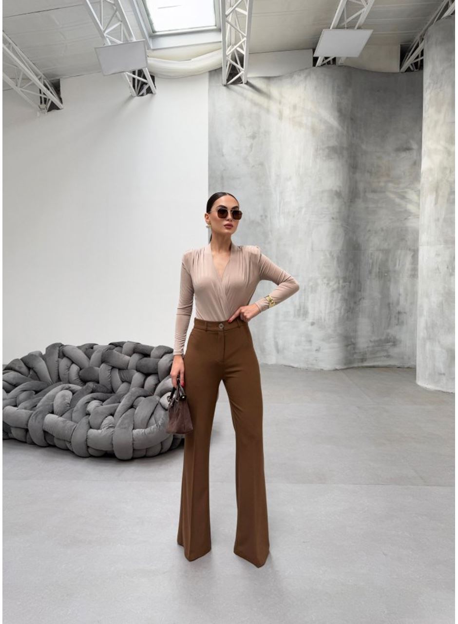 230 Gr Poly Viscose Full Lycra İspanyol Paça Pantolon