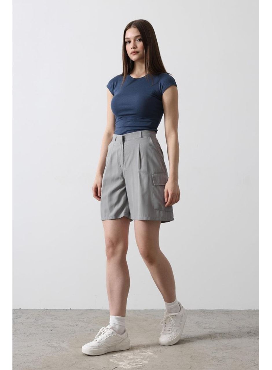 Cargo Cepli Şort - Gri