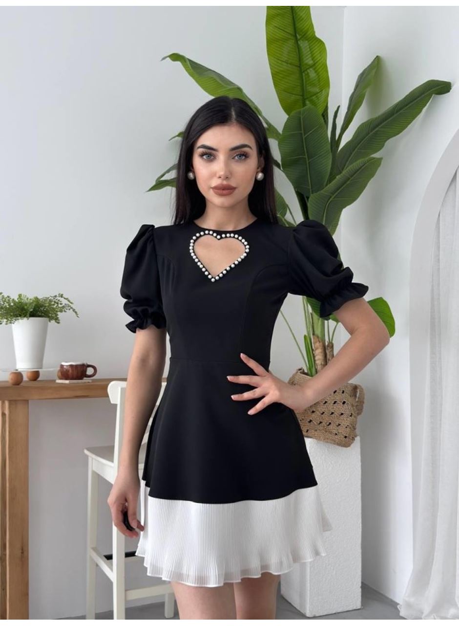 Safe Kalp Detaylı Elbise