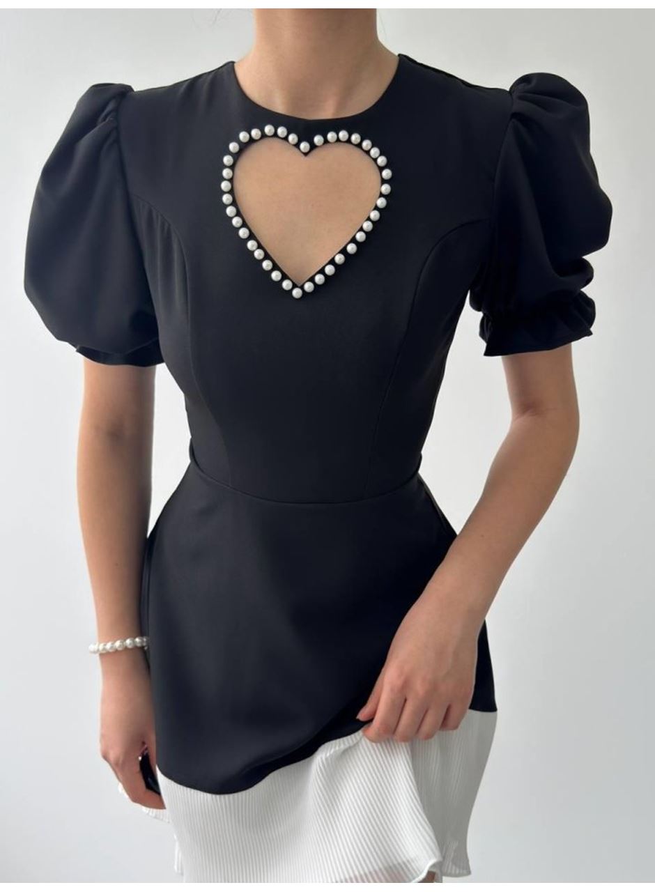 Safe Kalp Detaylı Elbise