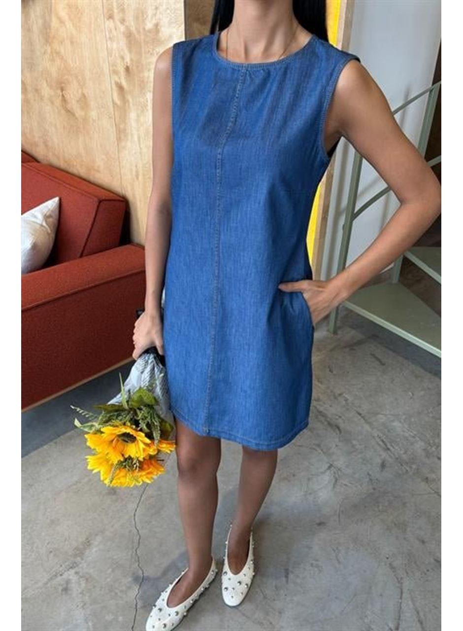 Sırt Bağcıklı Tensel Elbise 2880