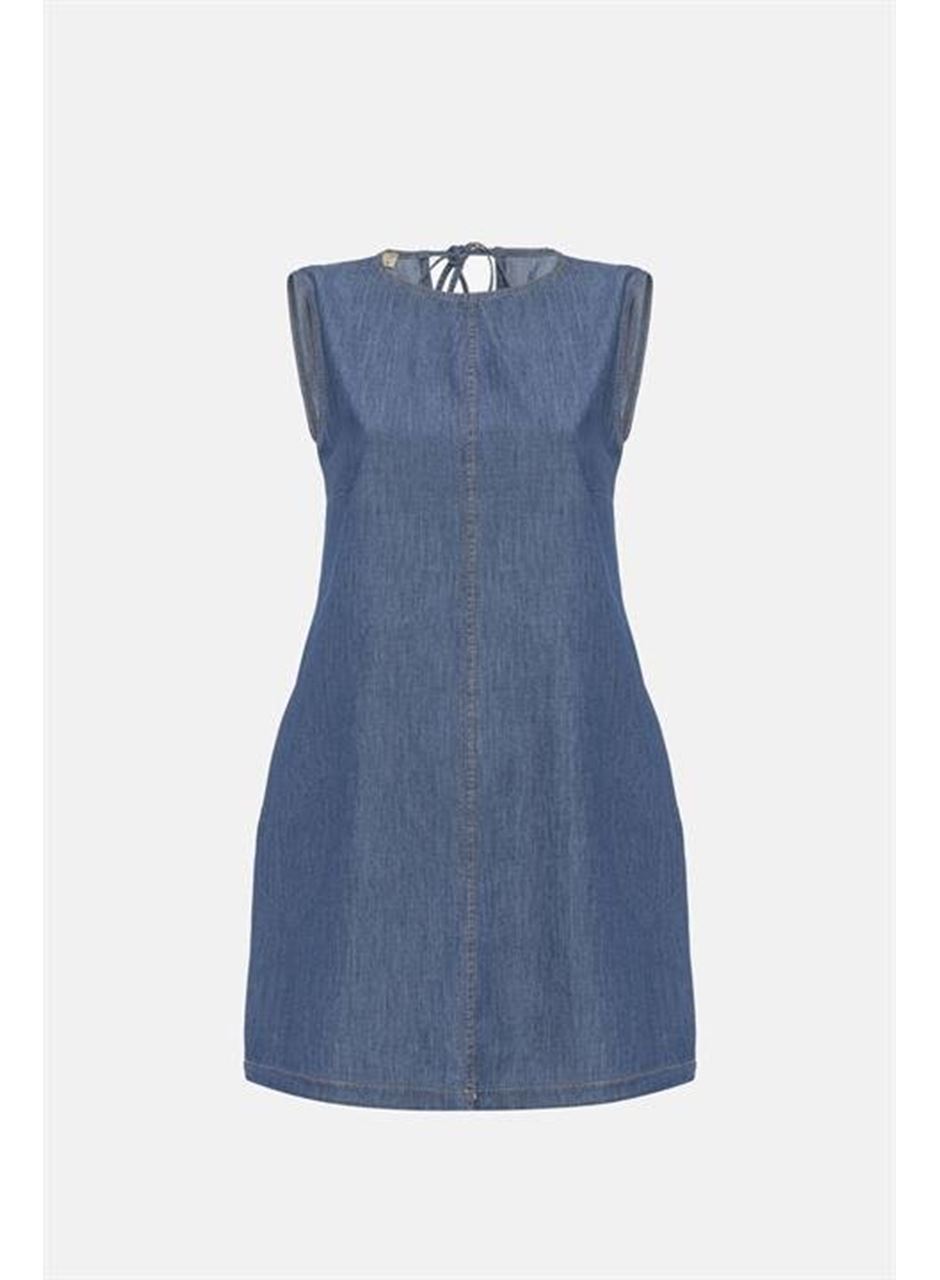 Sırt Bağcıklı Tensel Elbise 2880