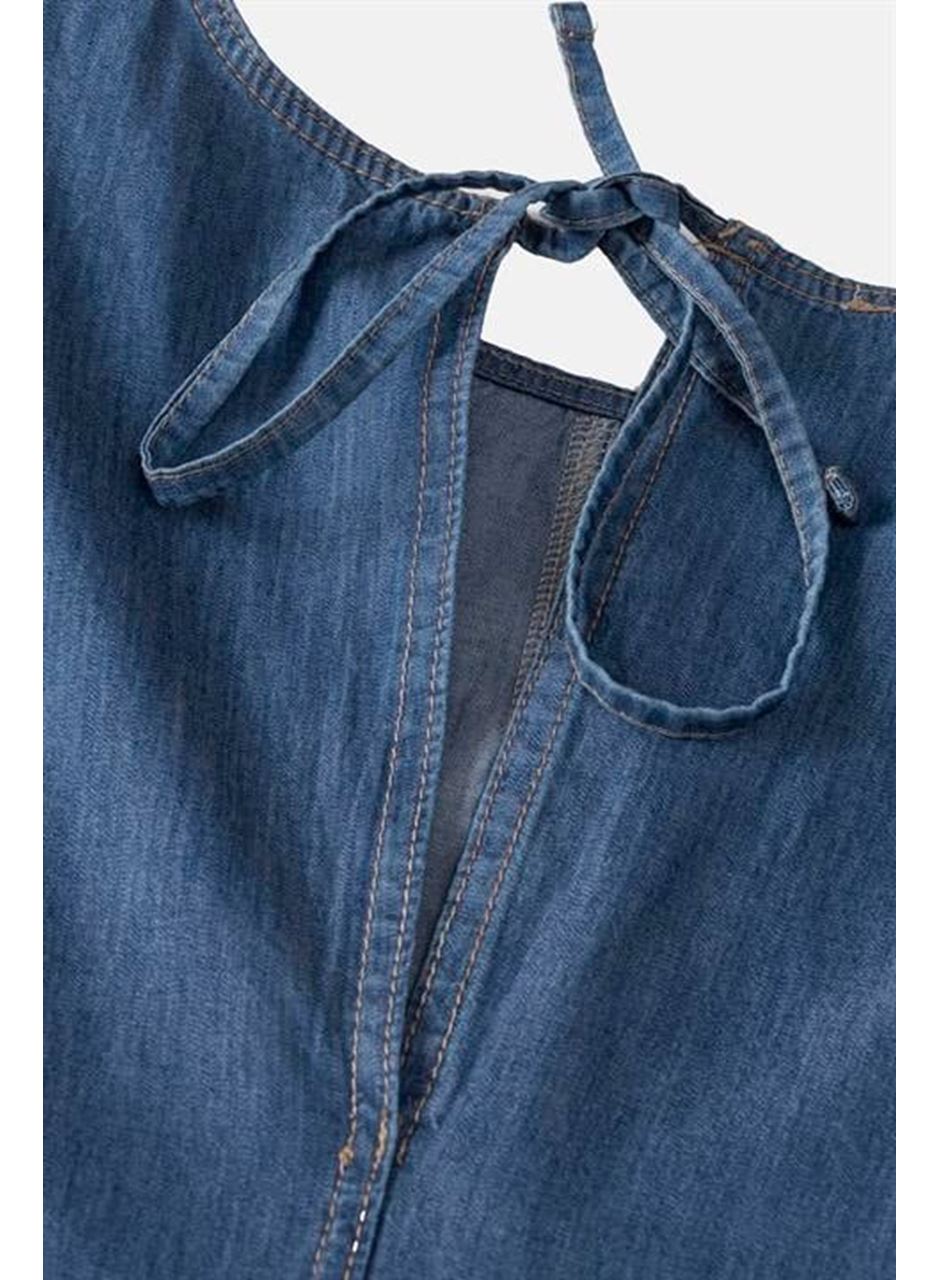 Sırt Bağcıklı Tensel Elbise 2880