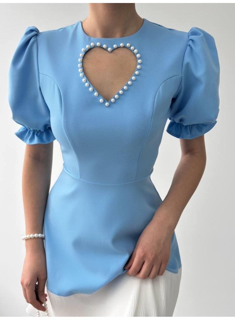 Safe Kalp Detaylı Elbise