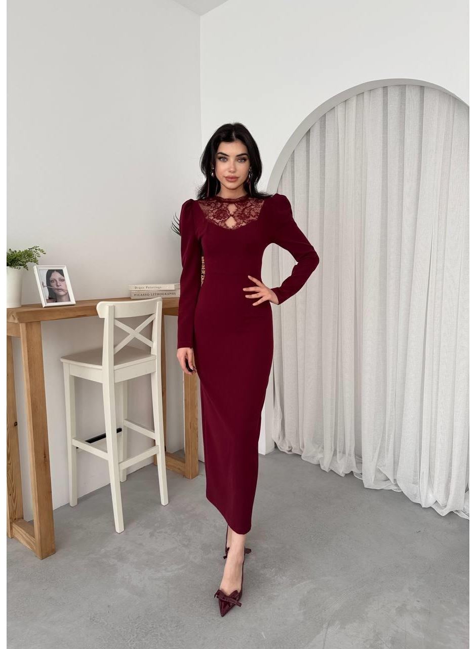 Port Dantel Detay Elbise