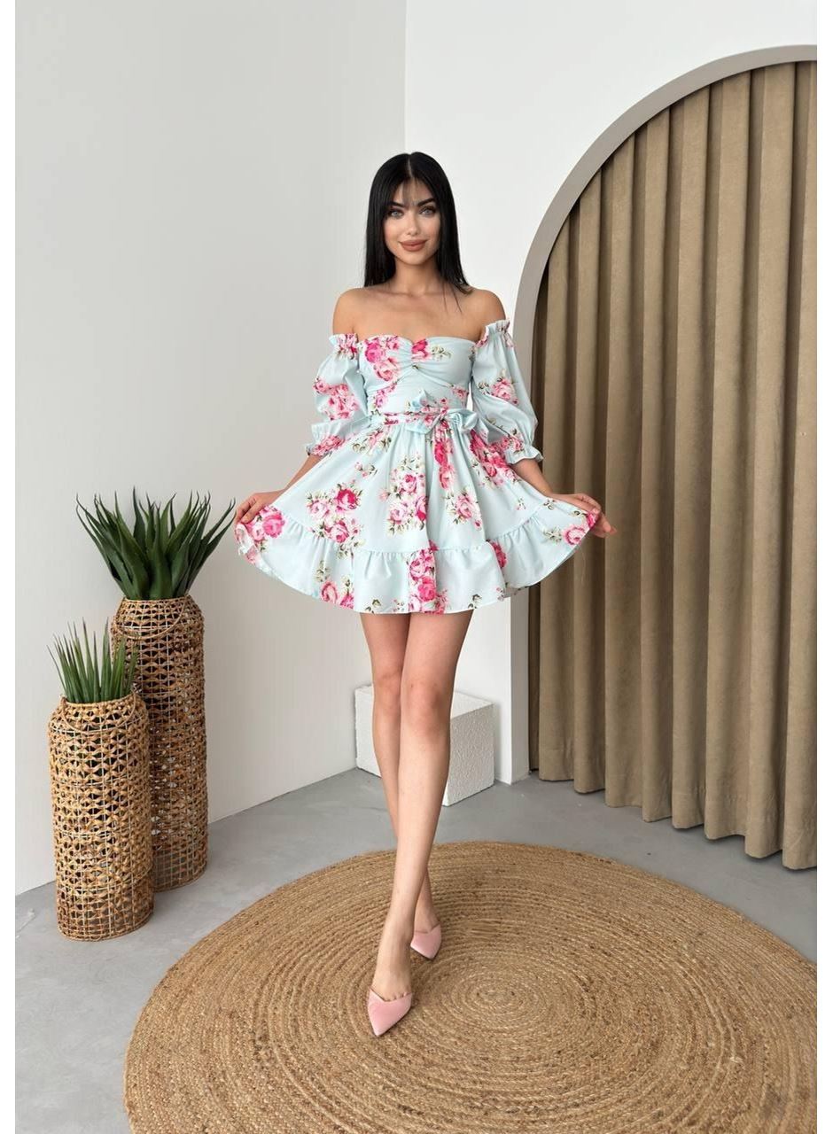 Rucka Belden Bağlamalı Mini Elbise