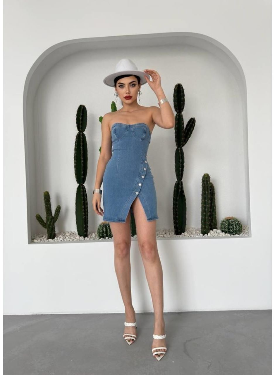 Nerg Düğme Detaylı Elbise