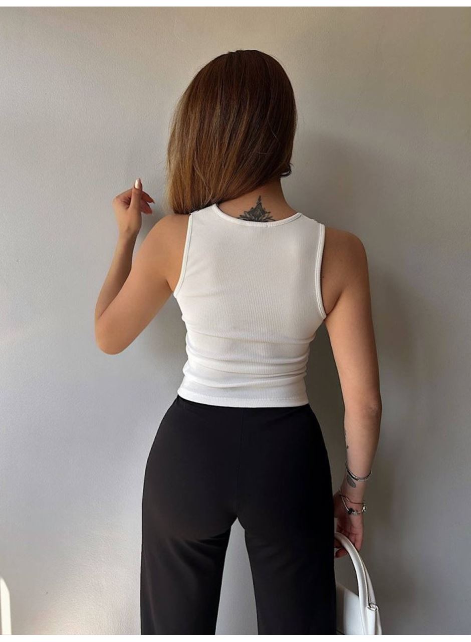 Kadın Ottoman Kumaş Dantel Detaylı Bluz