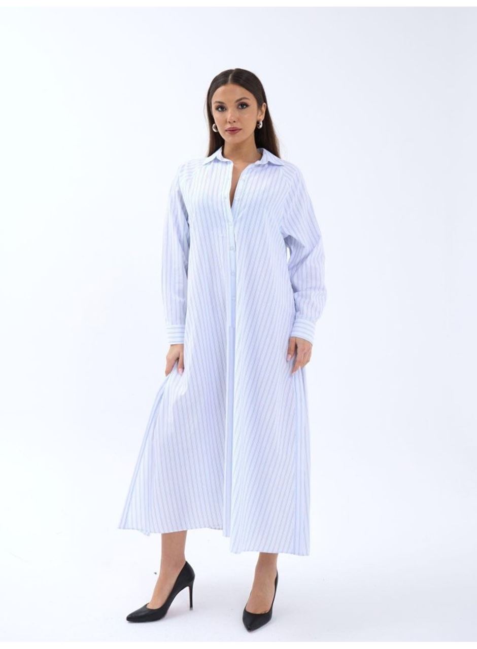 5857 ELBİSE-ATLANTA ÇİZGİLİ