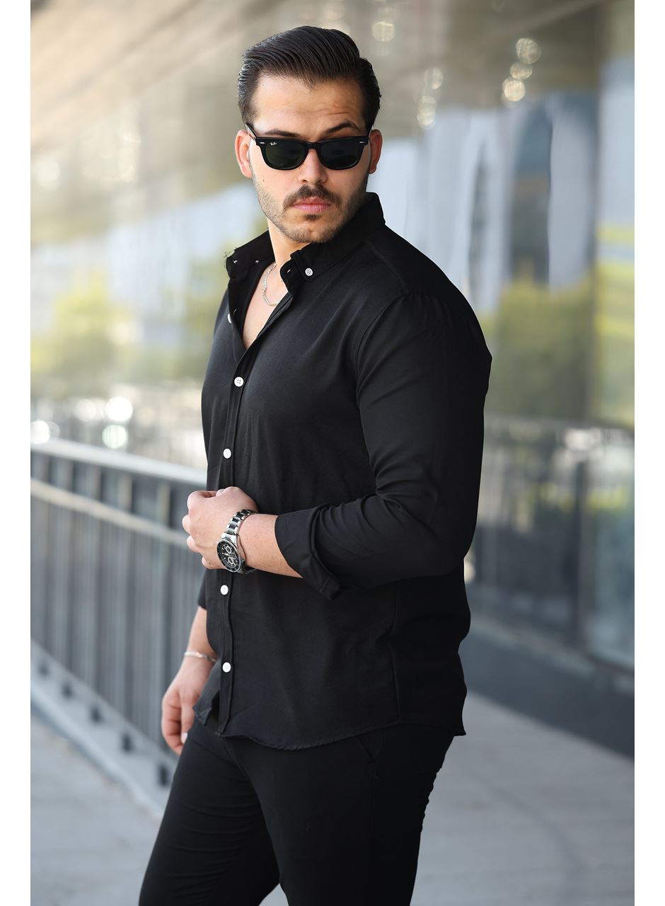 Erkek Uzun Kollu Regular Sofya Keten Gömlek