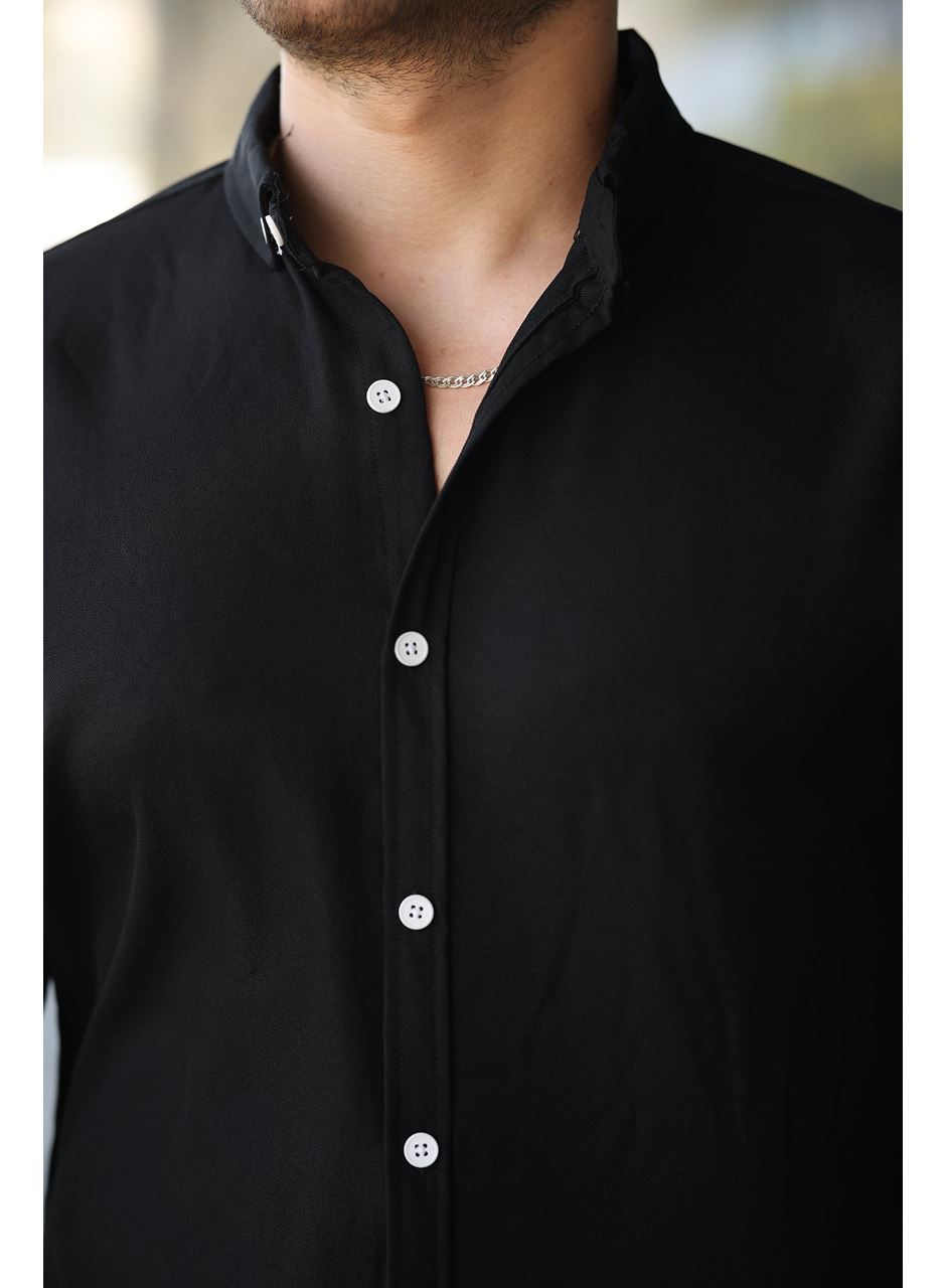 Erkek Uzun Kollu Regular Sofya Keten Gömlek