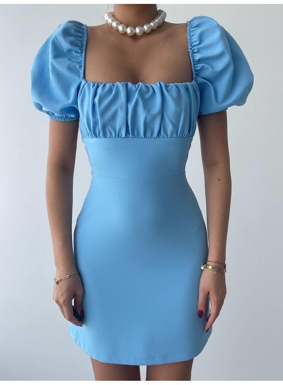 Hessen Sırt Dekolteli Elbise