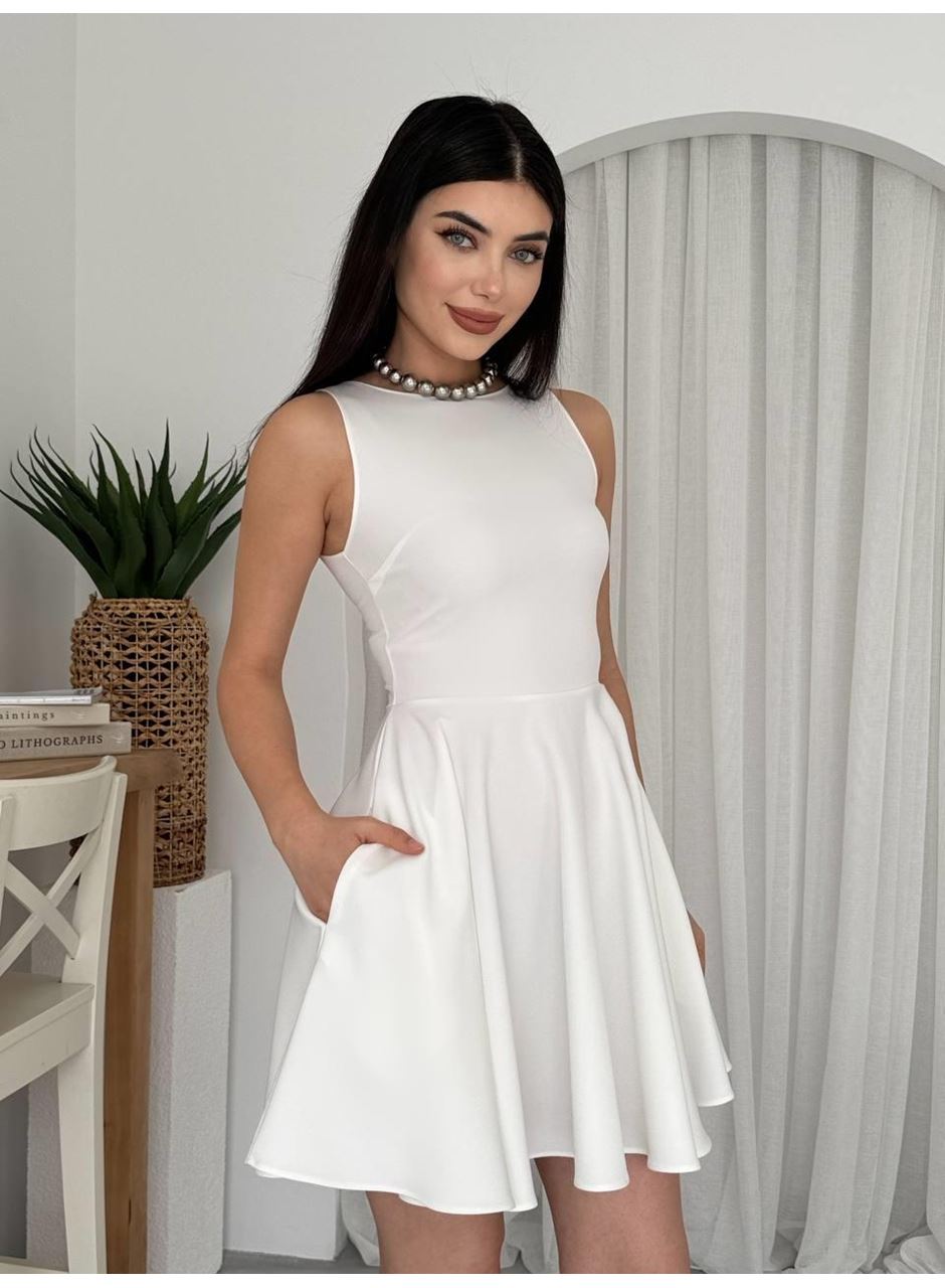 Berl Cep Detaylı Elbise