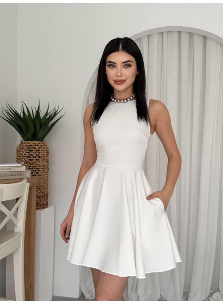 Berl Cep Detaylı Elbise