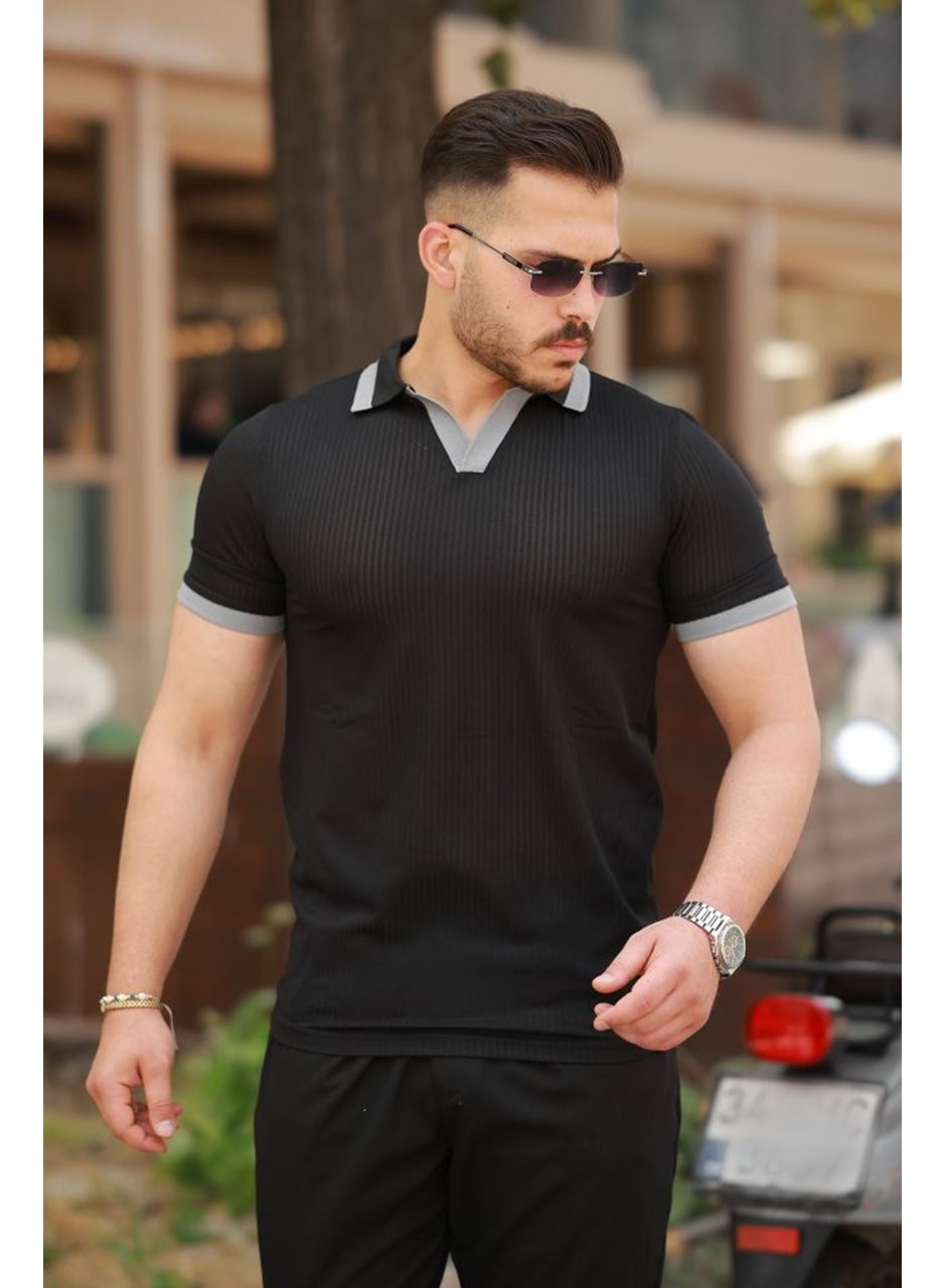 Erkek Hemşire Yaka Kısa Kollu Tişört