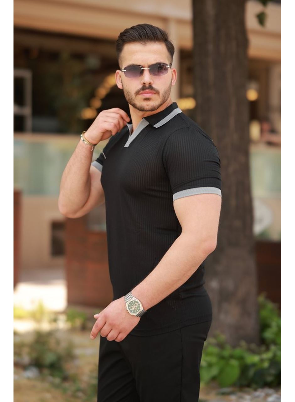 Erkek Hemşire Yaka Kısa Kollu Tişört