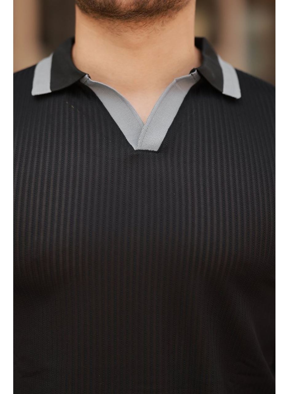 Erkek Hemşire Yaka Kısa Kollu Tişört