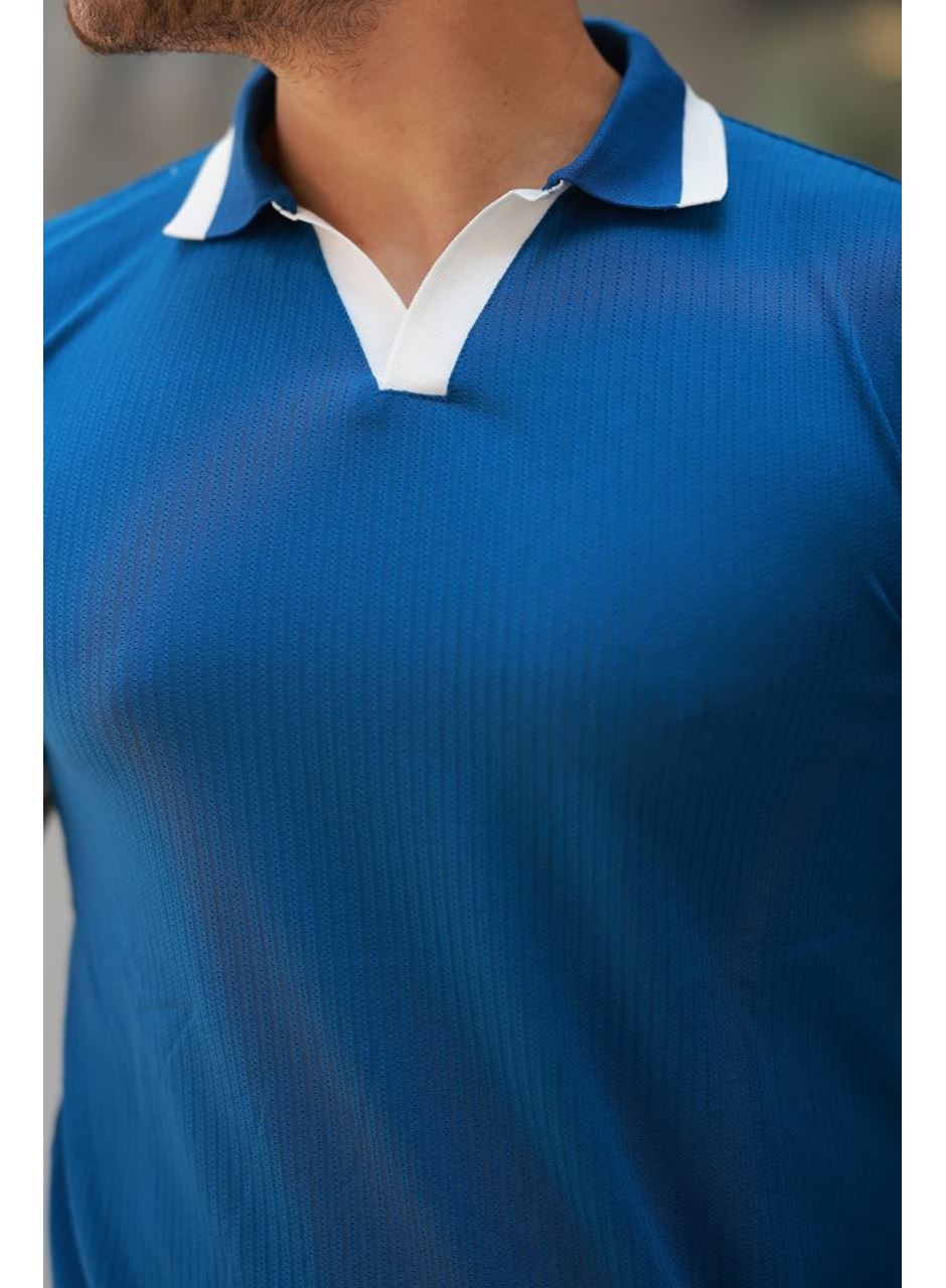 Erkek Hemşire Yaka Kısa Kollu Tişört