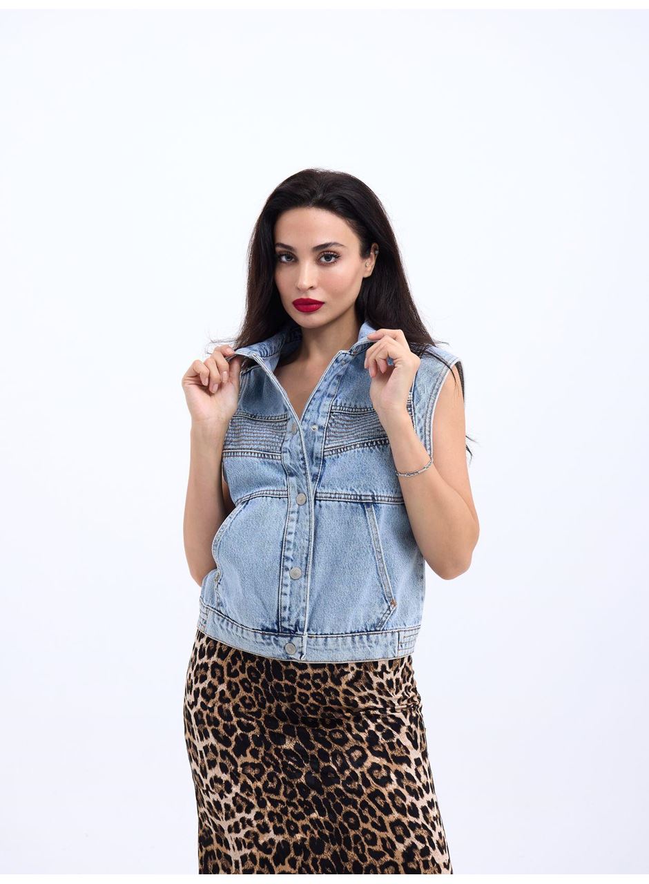 6779 KOT YELEK-MAVİ