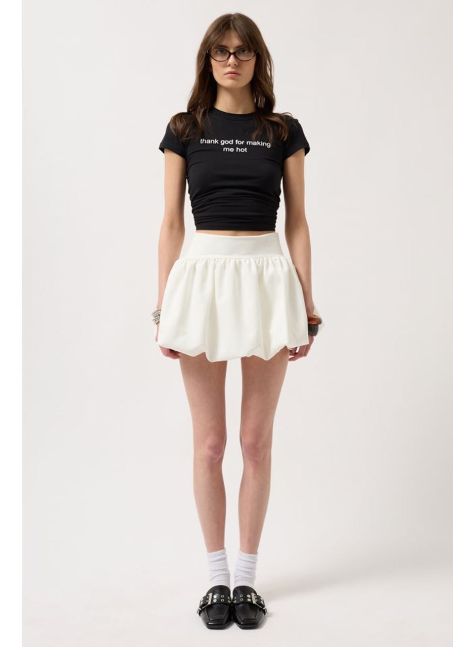 Balon Detay Mini Etek