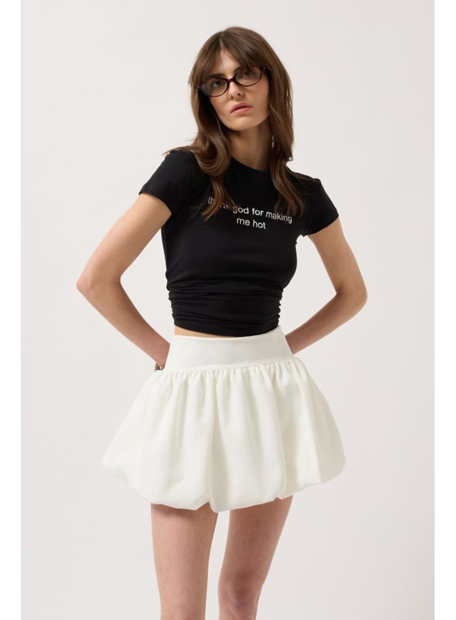 Balon Detay Mini Etek