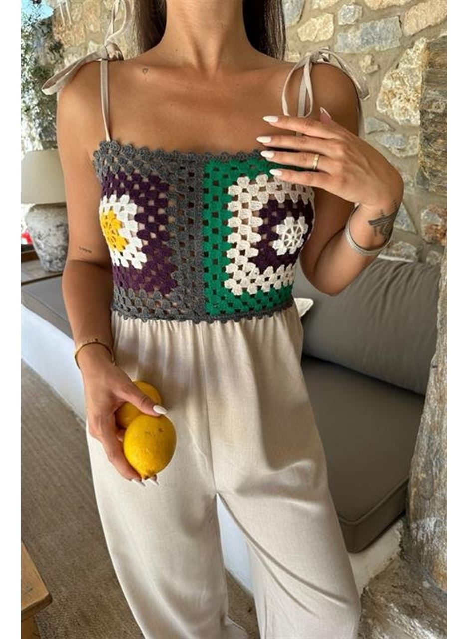 Jasmin Süzüneli Keten Tulum 1280-08