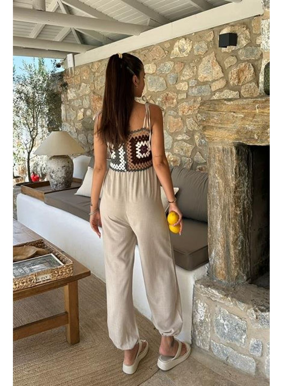 Jasmin Süzüneli Keten Tulum 1280-08