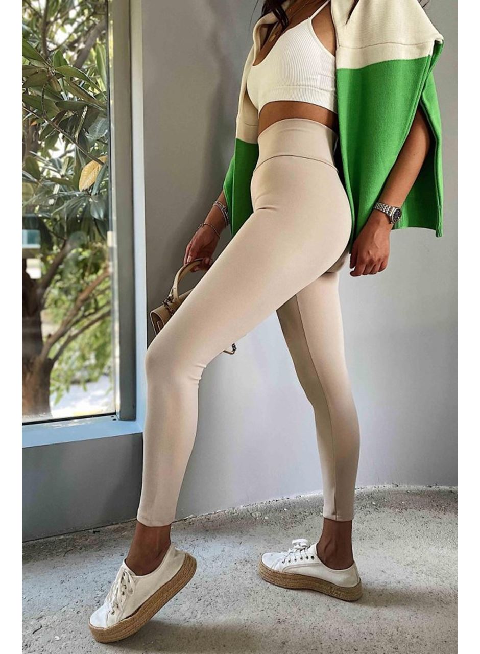 Kadın Yüksek Bel Içi şardonlu Fırsat ürün Toparlayıcı Tayt