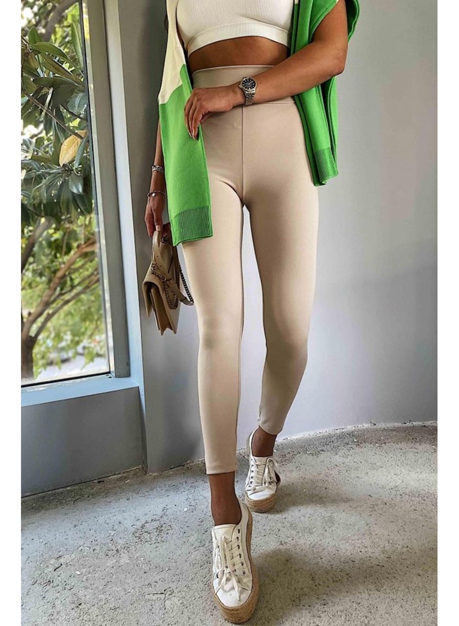 Kadın Yüksek Bel Içi şardonlu Fırsat ürün Toparlayıcı Tayt