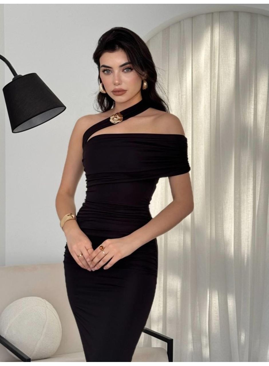 Reta Çapraz Omuz Elbise