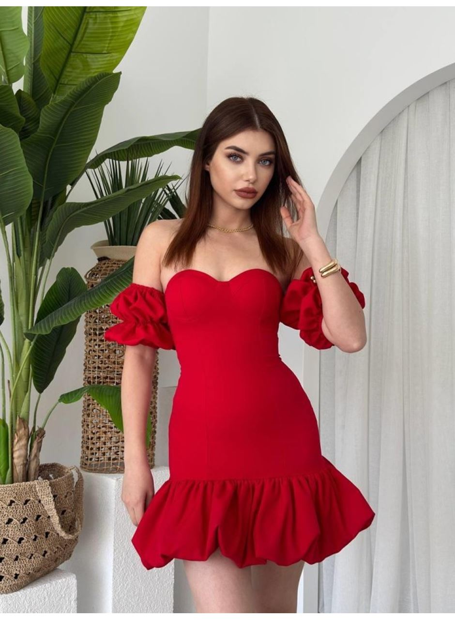 Peyda Straplez Elbise