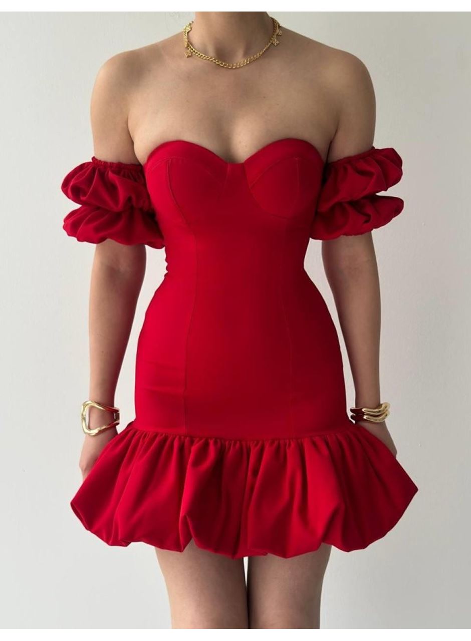 Peyda Straplez Elbise