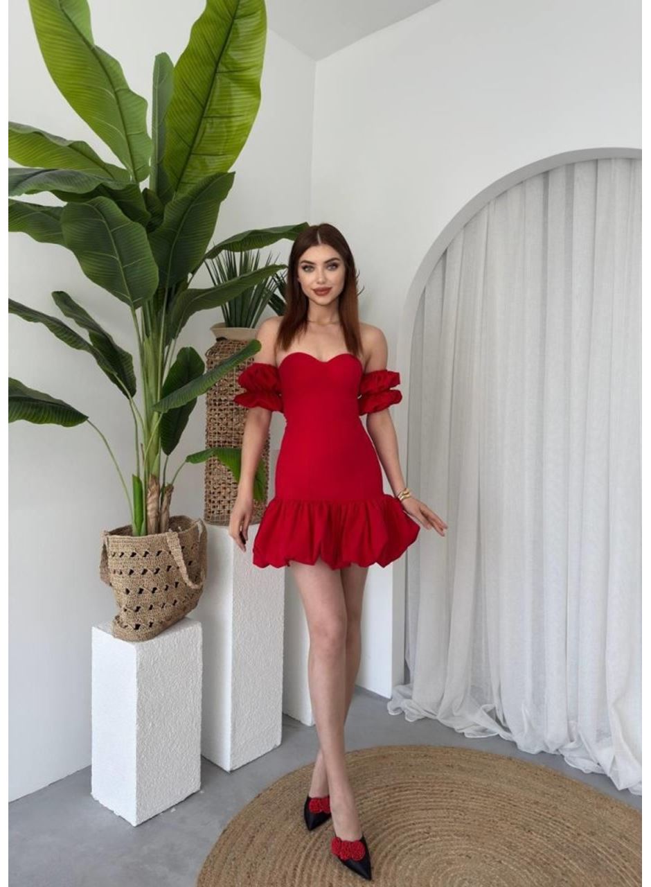 Peyda Straplez Elbise