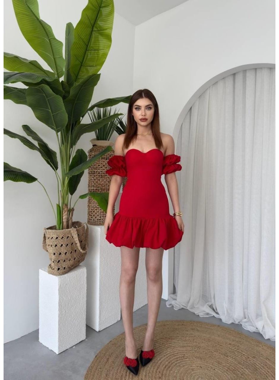 Peyda Straplez Elbise