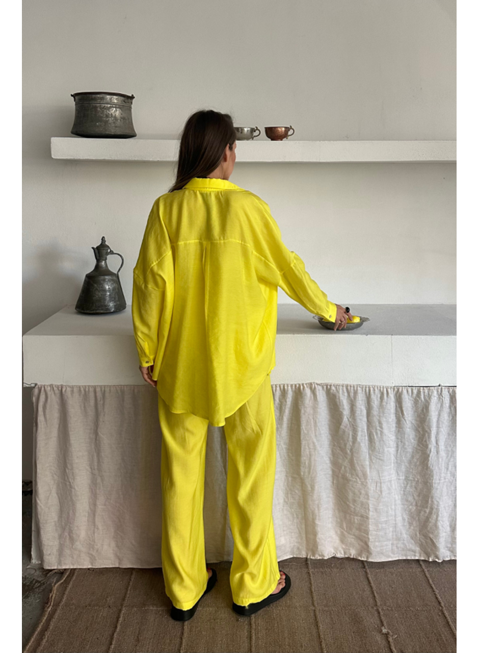 GÖMLEK - PANTOLON TAKIM - Sarı