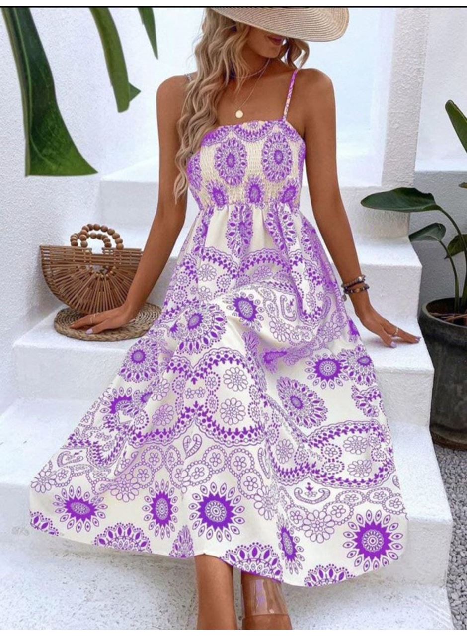 DİJİTAL BASKILI ELBİSE