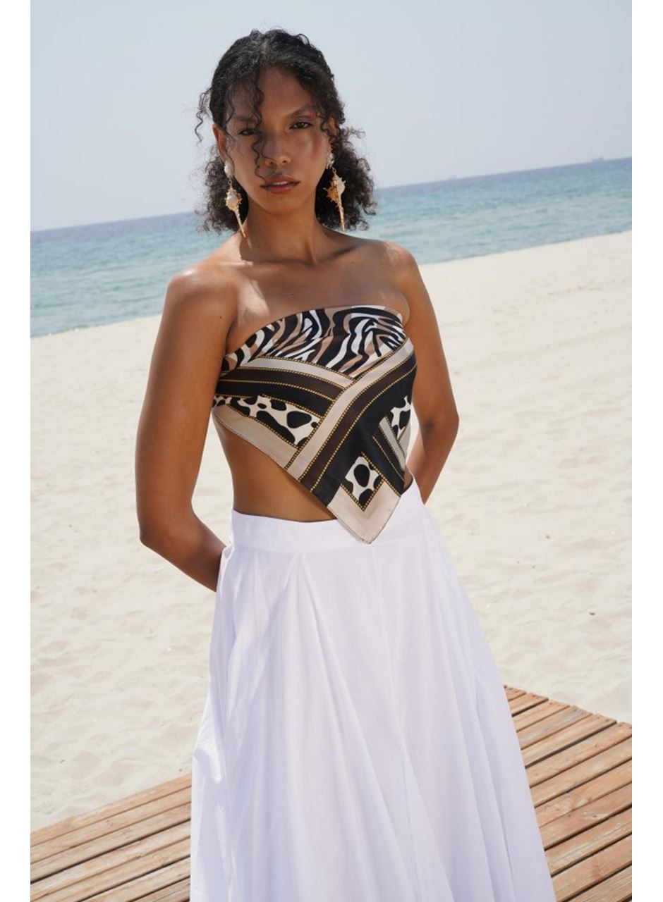 Dikiş Detay Maxi Etek