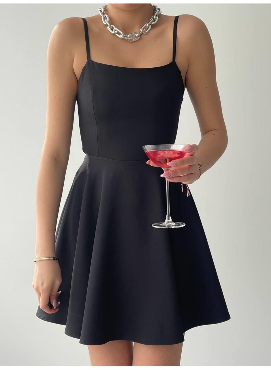 Pole İp Askılı Elbise